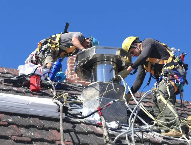Protective chimney cap installed by Bluffton Chimney Sweep in Bluffton, SC