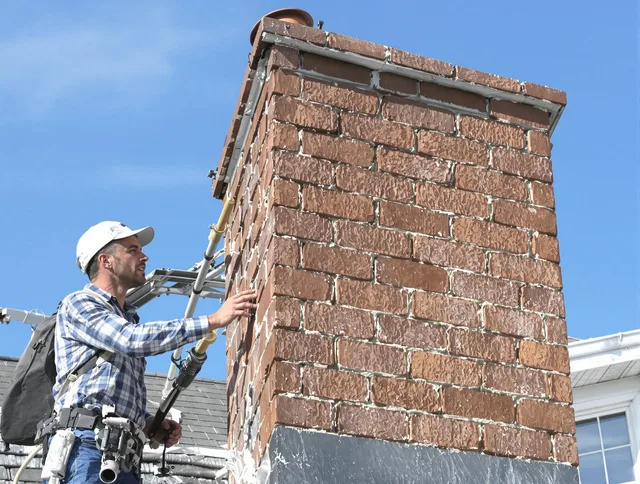 Brickwork for a chimney rebuild by Bluffton Chimney Sweep in Bluffton, SC