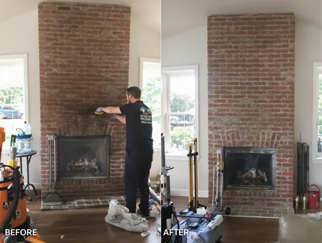 Finished chimney sweeping service by Bluffton Chimney Sweep in Bluffton, SC