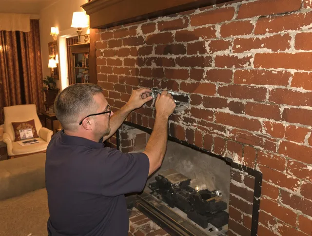 Bluffton Chimney Sweep expert fixing a fireplace in Bluffton, SC