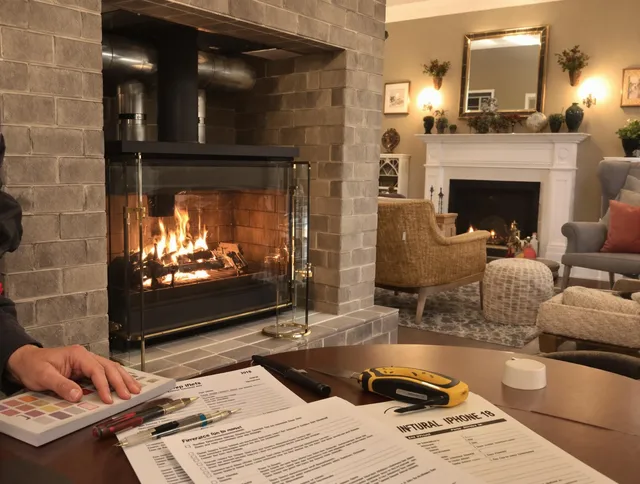 Bluffton Chimney Sweep verifying fireplace safety measures in Bluffton, SC
