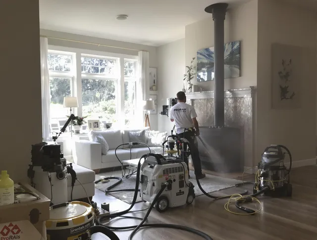 Soot removal service by Bluffton Chimney Sweep for a fireplace in Bluffton, SC
